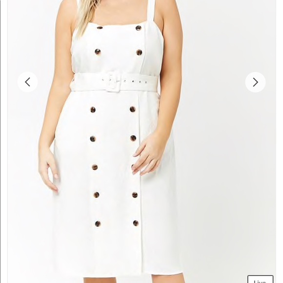 ❌Sold DOUBLE BREASTED CAMI DRESS - Picture 6 of 7